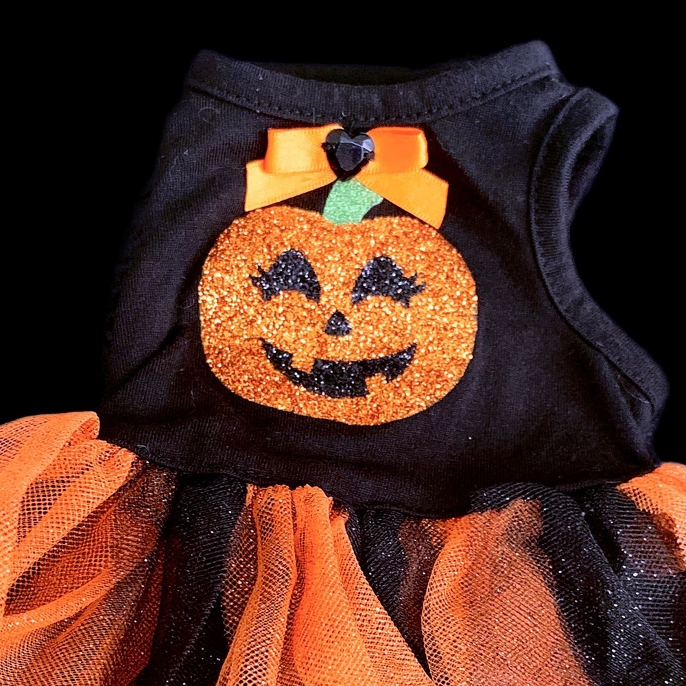 PET JACK-O’-LANTERN COSTUME - Picture 11 of 12